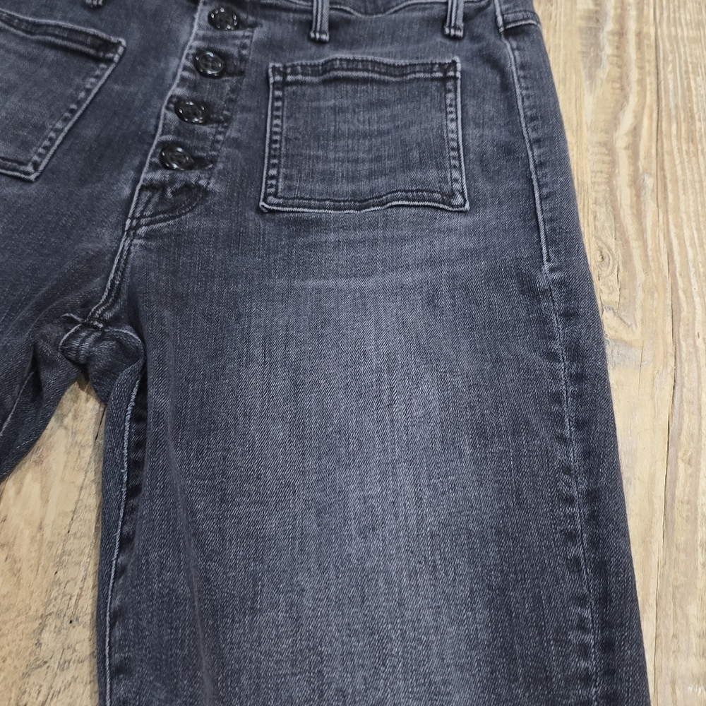 Mother Black Cropped Jeans - Picture 12 of 15